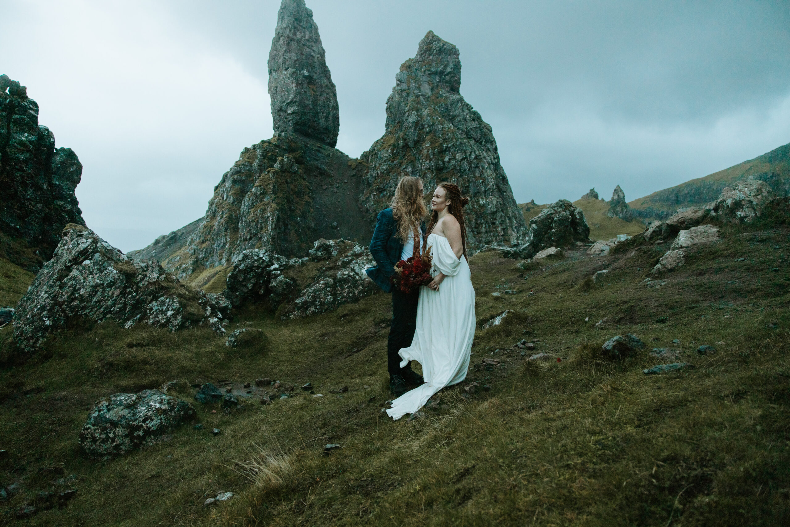Bride and Groom elopement in the highlands of Scotland