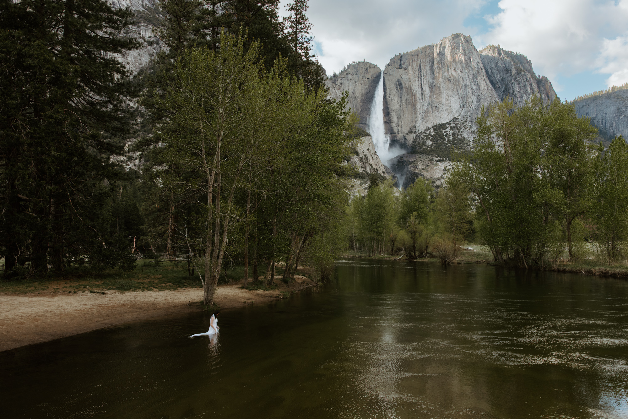 Bride during her Yosemite elopement